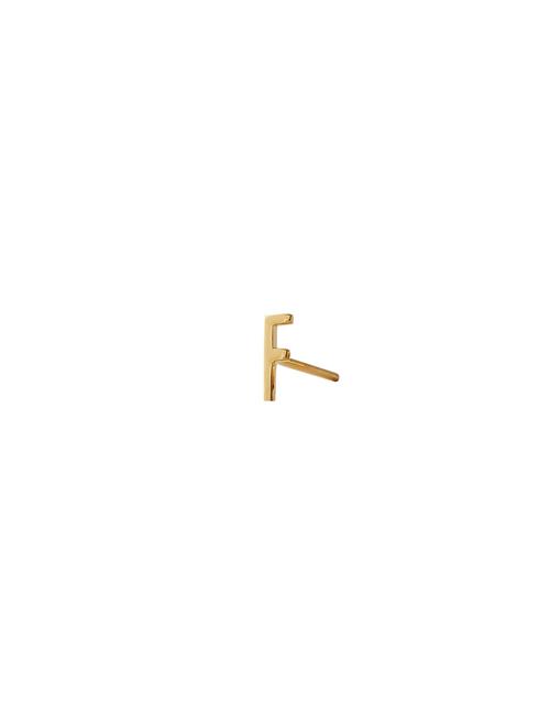 Design Letters Earring Studs Archetypes, Gold, A-Z Design Letters Gold