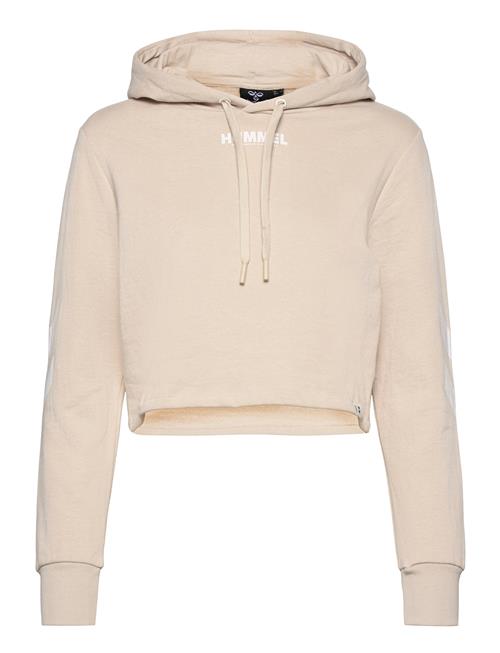 Se Hummel Hmllegacy Woman Cropped Hoodie Hummel Beige ved Booztlet