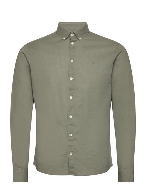 Casual Friday Cfanton 0053 Bd Ls Linen Mix Shirt Casual Friday Green