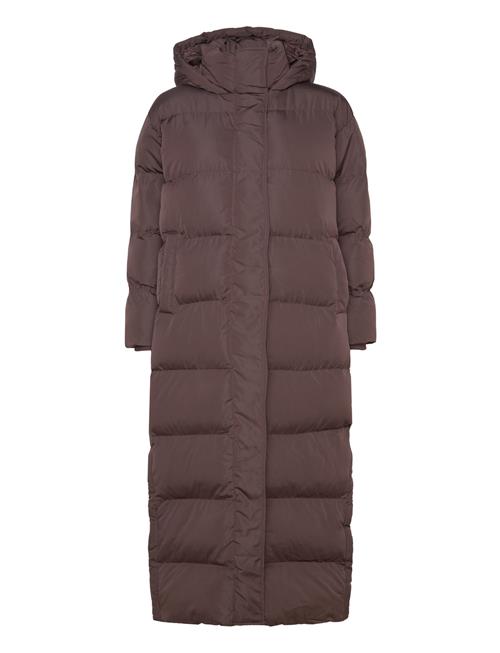 Superdry Maxi Hooded Puffer Coat Superdry Brown