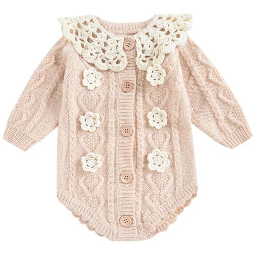 Louise Misha Myosette Strikket Romper Blush | Lyserød | 18 months