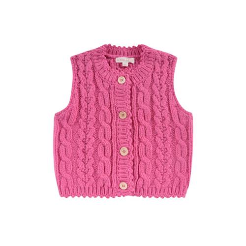 Louise Misha Annie Strikket Vest Candy Pink | Lyserød | 8 years