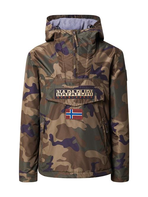 NAPAPIJRI Overgangsjakke 'RAINFOREST'  lysebeige / navy / brun / khaki