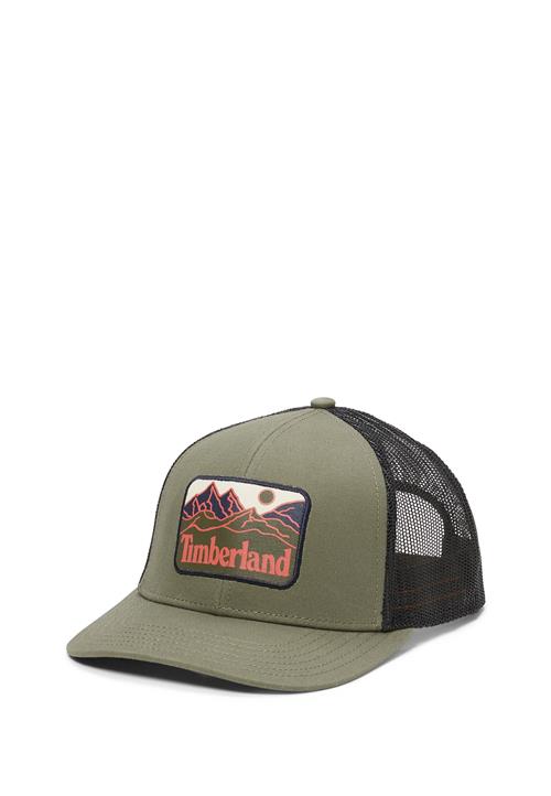 TIMBERLAND Hætte 'Mountain Line Trucker'  creme / rustbrun / mørkegrøn / sort