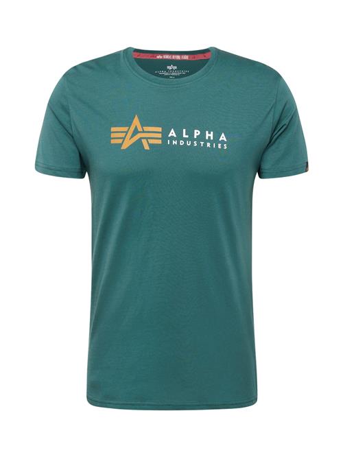 ALPHA INDUSTRIES Bluser & t-shirts  smaragd / orange / hvid