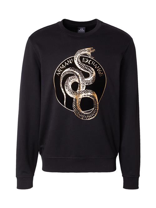 ARMANI EXCHANGE Sweatshirt  guld / sort