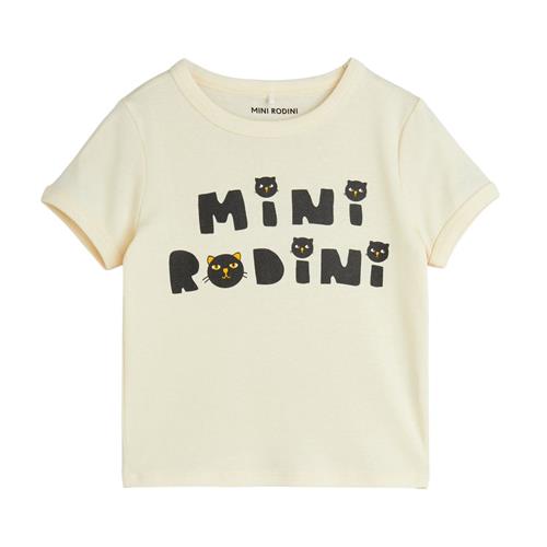 Mini Rodini Cats T-Shirt Offwhite | Hvid | 116/122 cm