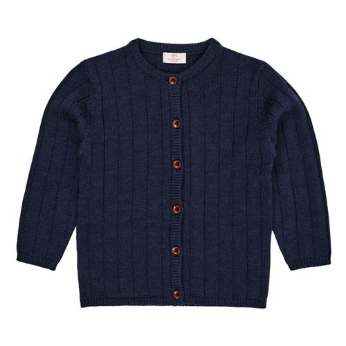 Copenhagen Colors Merino Wool Cardigan Navy | Marine blå | 104 cm