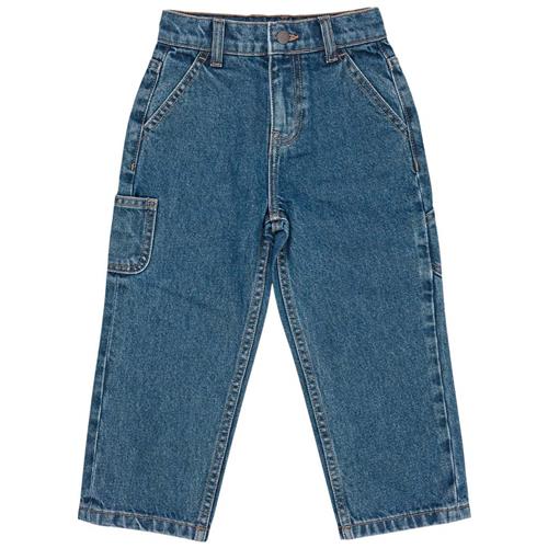 Copenhagen Colors Økologisk bomuldsjeans Indigo Blue Washed | Blå | 98 cm