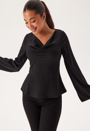 BUBBLEROOM Drapy Blouse Black 36