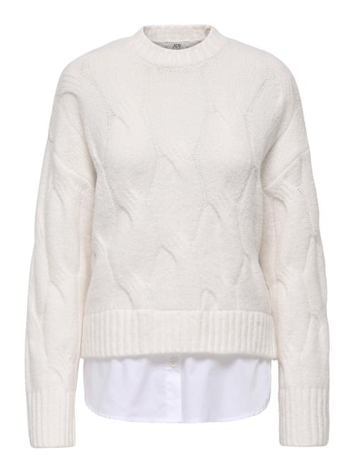 JDY Pullover 'JDYNATALIA'  beige / hvid