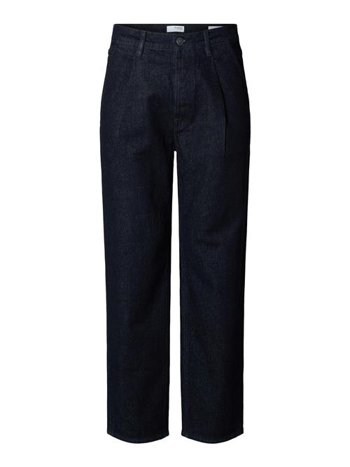 SELECTED HOMME Jeans med lægfolder 'SLH220 KOBE'  natblå