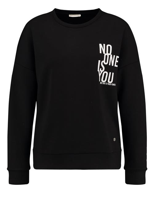 Se Key Largo Sweatshirt 'POWERFUL'  sort / hvid ved About You