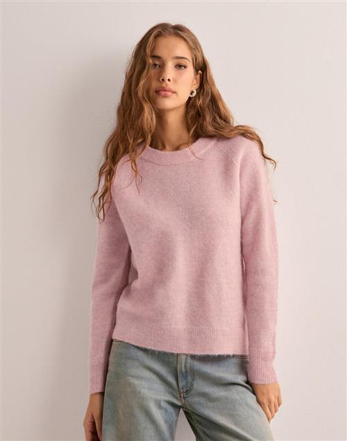 Selected Femme - Pink - Slflulu Ls Knit O-Neck B Noos