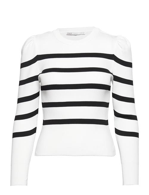 ONLY Onlsally L/S Puff Pullover Knt Noos ONLY White