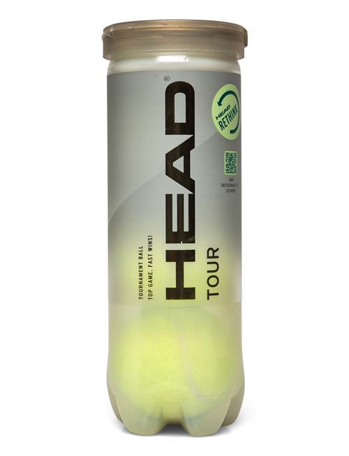 Head Head Tour 3 Tennis Balls Single Can Head Yellow