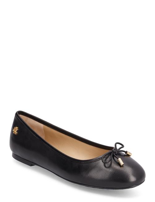 Lauren Ralph Lauren Jayna Leather Flat Lauren Ralph Lauren Black