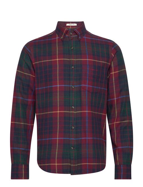 GANT Reg Ut Plaid Flannel Check GANT Burgundy