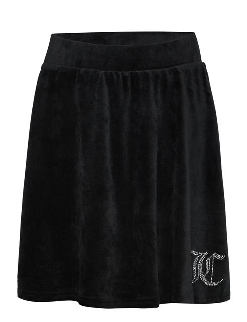 Juicy Couture Diamante Velour Aline Skirt Juicy Couture Black