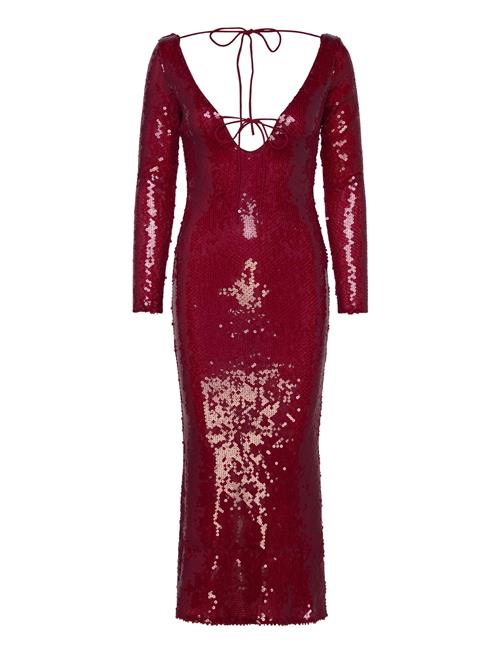 Bardot Verona Sequin Maxi Dress Bardot Red