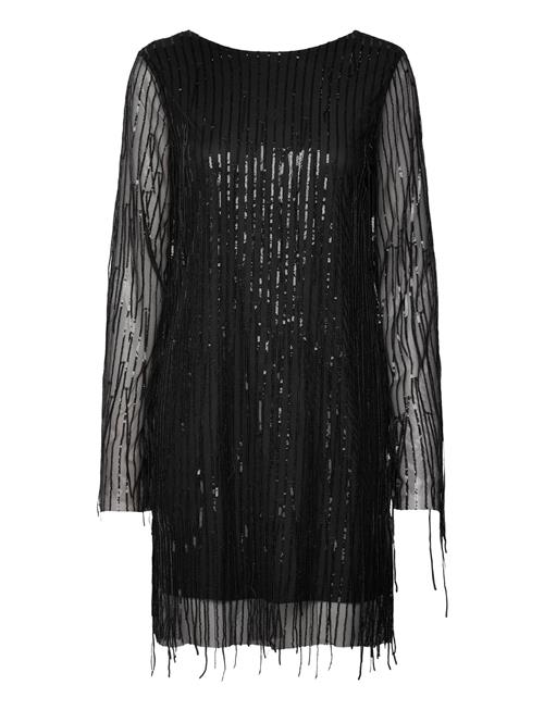 NOISY MAY Nmstarlet L/S Sequin Short Dress Wvn NOISY MAY Black