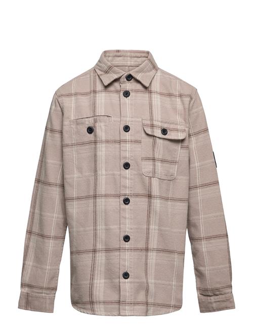 Jack & Jones Jcoben Classic Check Overshirt Ls Jnr Jack & J S Beige