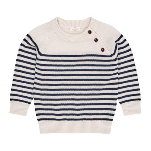 Copenhagen Colors Merino Classic Striped Pullover Cream/Navy Stripe |  | 80 cm