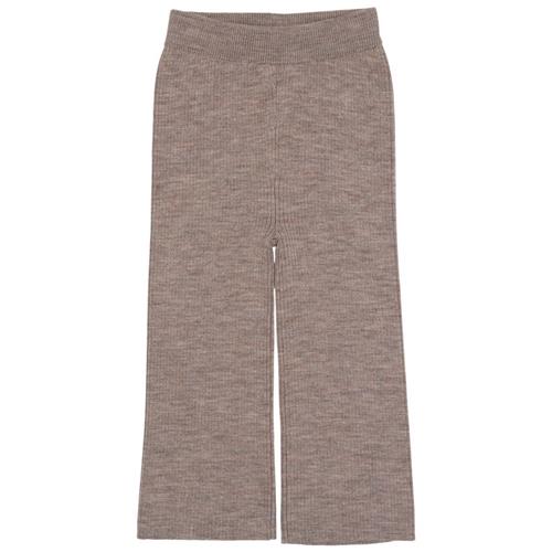 Copenhagen Colors Merino Wide Ribbed Pants Natural Melange | Beige | 98 cm