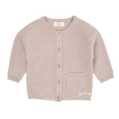 Copenhagen Colors Cashmere Classic Baby Cardigan Beige | Beige | 74 cm