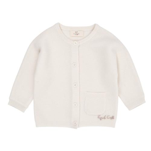 Copenhagen Colors Cashmere klassisk baby cardigan Cream |  | 86 cm