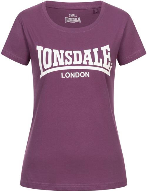 LONSDALE Shirts  mørkelilla / hvid