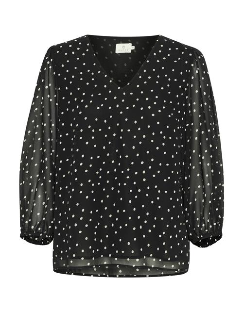 Kaffe Bluse 'Sanne'  sort / hvid