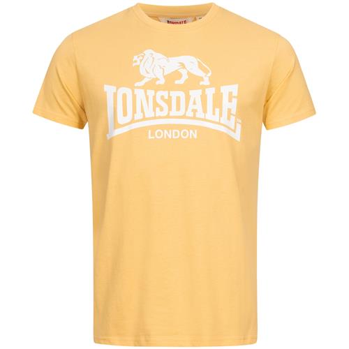 LONSDALE Bluser & t-shirts ' ST. ERNEY '  pastelgul / hvid