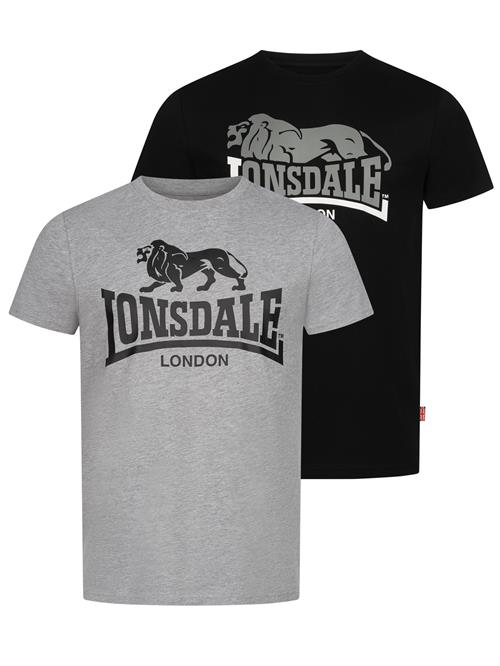 LONSDALE Bluser & t-shirts ' LOSCOE '  grå / sort