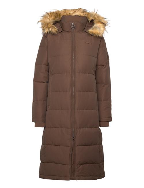 Svea Long Slim Padded Parka Svea Brown