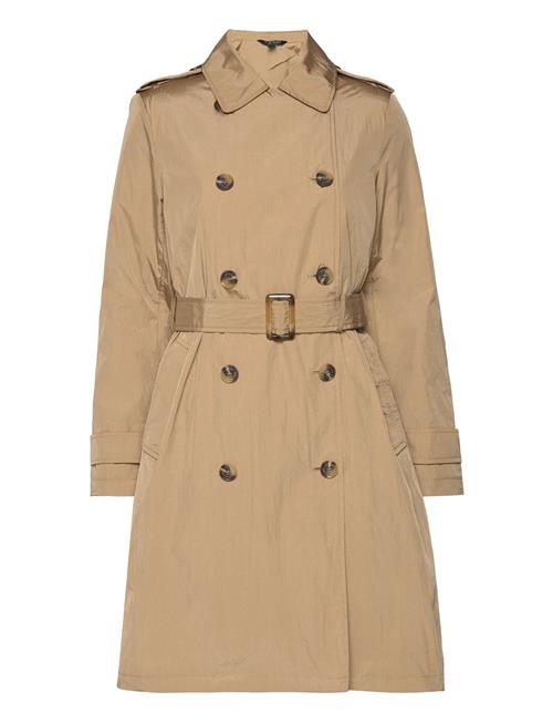 Lauren Ralph Lauren Belted Double-Breasted Trench Coat Lauren Ralph Lauren Beige