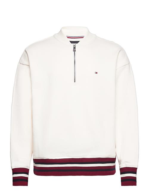 Tommy Hilfiger Bold Global Stripe Half Zip Tommy Hilfiger White