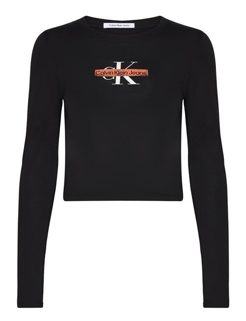 Calvin Klein Jeans Seasonal Monologo Long Sleeve Calvin Klein Jeans Black