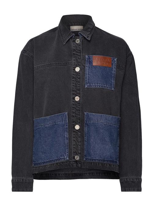 Stella Nova Black And Blue Denim Shirt Stella Nova Blue