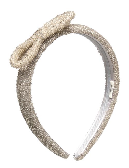 Becksöndergaard Bow Slim Beaded Hairbrace Becksöndergaard Silver