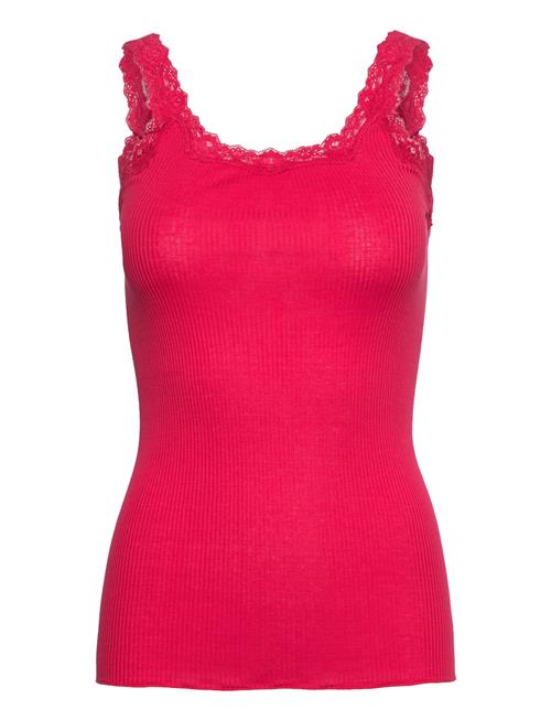 Rosemunde Rwbabette Sl Deep Back Lace Top Rosemunde Red