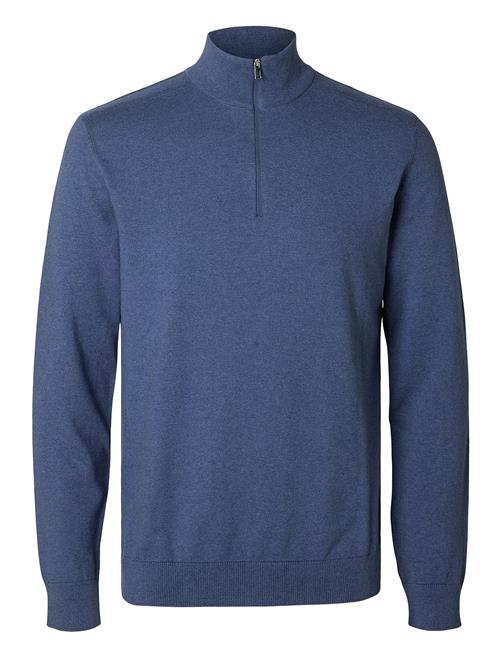 Selected Homme Slhberg Half Zip Cardigan Noos Selected Homme Blue