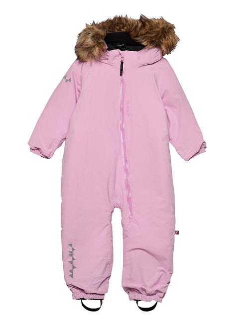 ISBJÖRN of Sweden Toddler Padded Jumpsuit With Fur ISBJÖRN Of Sweden Pink