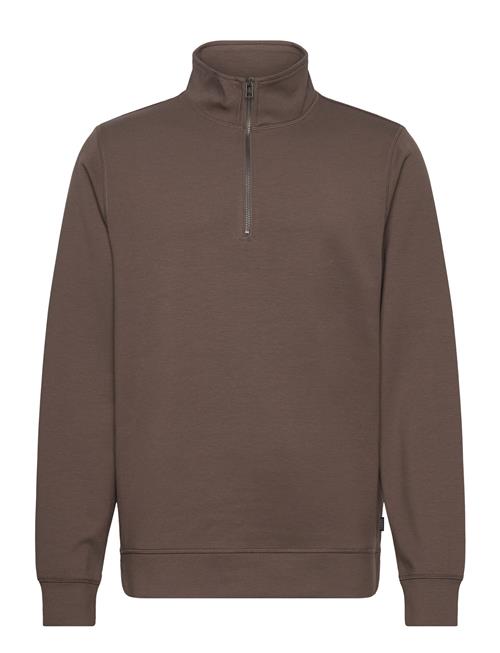 Casual Friday Cfsebastian 0096 Halfzip Sweat Casual Friday Brown