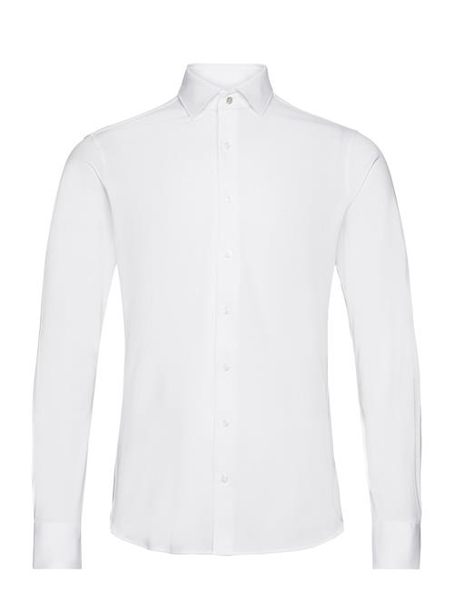 Michael Kors Solid Pique Slim Shirt Michael Kors White