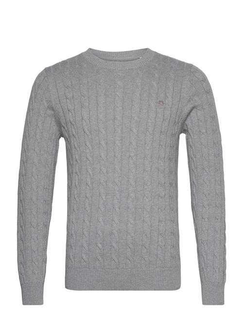 GANT Cotton Cable C-Neck GANT Grey