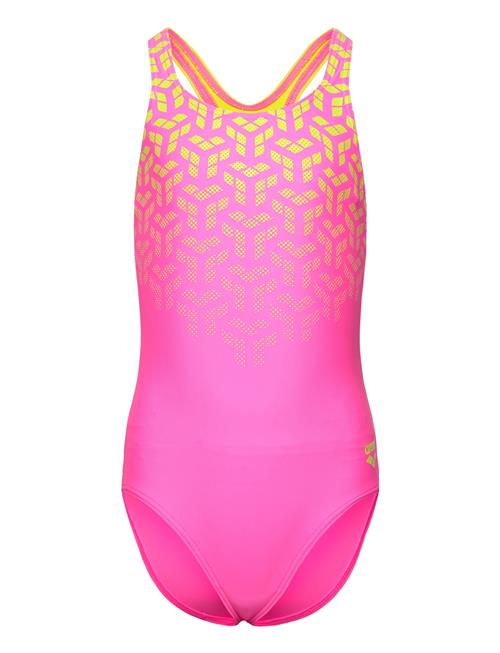 Arena Girl's Arena Kikko V Swimsuit Swim Pro Back Navy-S Arena Pink