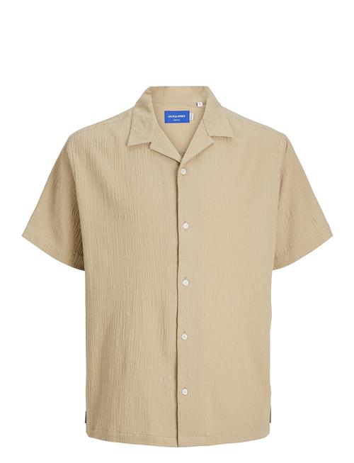 Jack & Jones Jorluke Crinkle Resort Shirt Ss Sn Jack & J S Beige