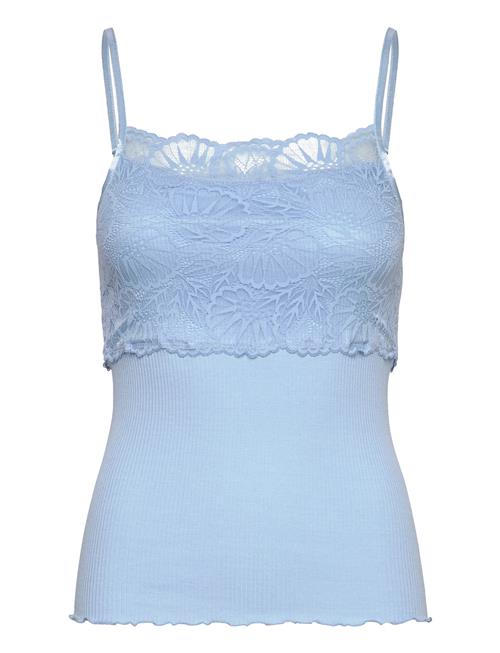 Rosemunde Silk Strap Top W/ Lace Rosemunde Blue