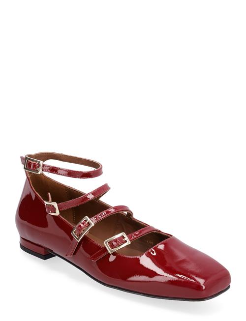 Luke Onix Wine Burgundy Leather Ballet Flats ALOHAS Burgundy